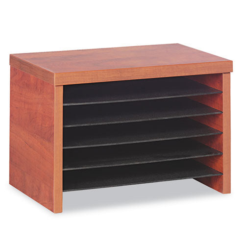 Alera Valencia Under Counter File Organizer Shelf, 15.75w x 9.88d x 10.88h, Cherry-(ALEVA316012MC)