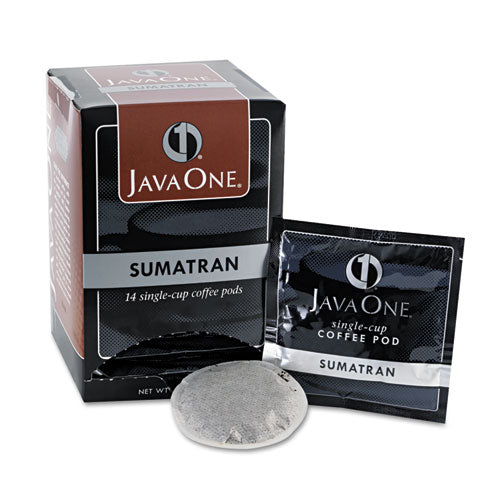 Coffee Pods, Sumatra Mandheling, Single Cup, 14/Box-(JAV60000)