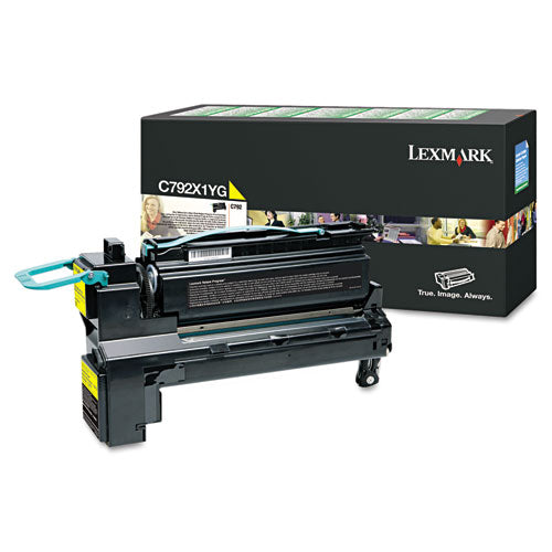 C792X1YG Return Program Extra High-Yield Toner, 20,000 Page-Yield, Yellow-(LEXC792X1YG)