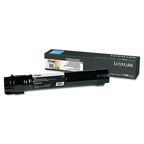 C950X2KG Extra High-Yield Toner, 32,000 Page-Yield, Black-(LEXC950X2KG)