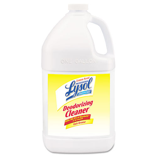 Disinfectant Deodorizing Cleaner Concentrate, 1 gal Bottle, Lemon Scent-(RAC76334)