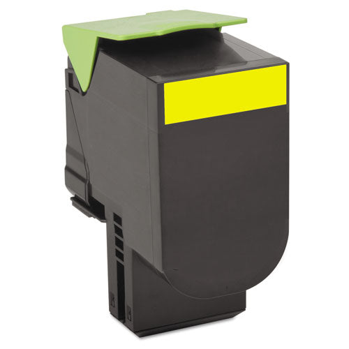 80C1XY0 Return Program Toner, 4,000 Page-Yield, Yellow-(LEX80C1XY0)