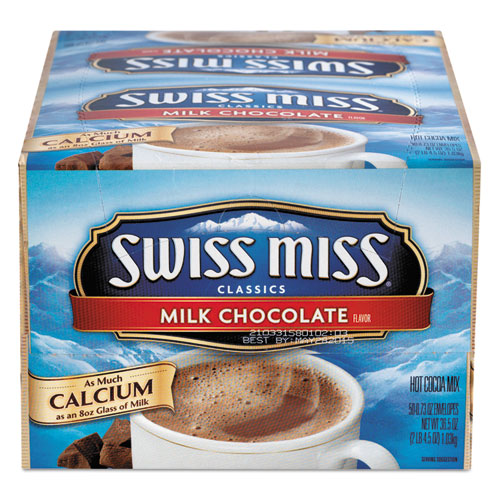 Hot Cocoa Mix, Regular, 0.73 oz. Packets, 50 Packets/Box-(SWM47491)