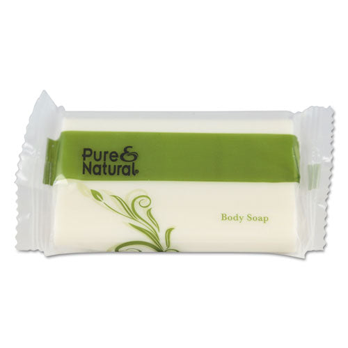 Body and Facial Soap, Fresh Scent, # 1 1/2 Flow Wrap Bar, 500/Carton-(PNN500150)