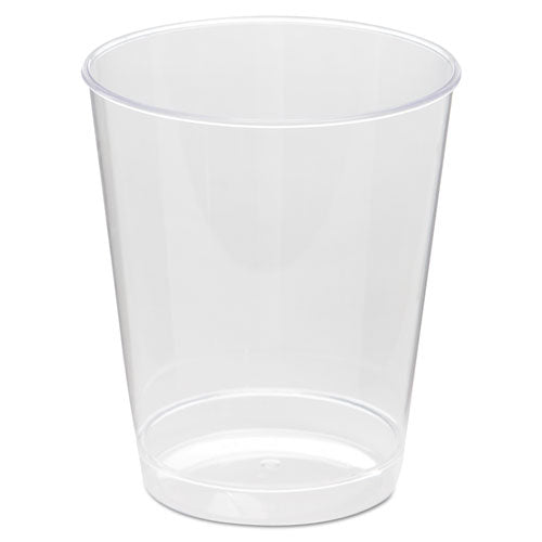 Comet Plastic Tumbler, 8 oz, Clear, Tall, 25/Pack, 20 Packs/Carton-(WNAT8T)
