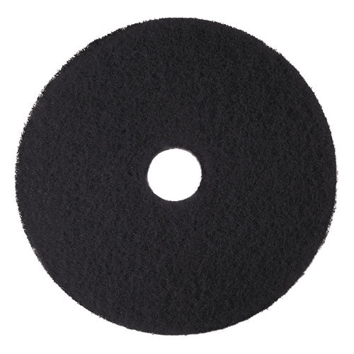 Low-Speed High Productivity Floor Pads 7300, 18" Diameter, Black, 5/Carton-(MMM08276)