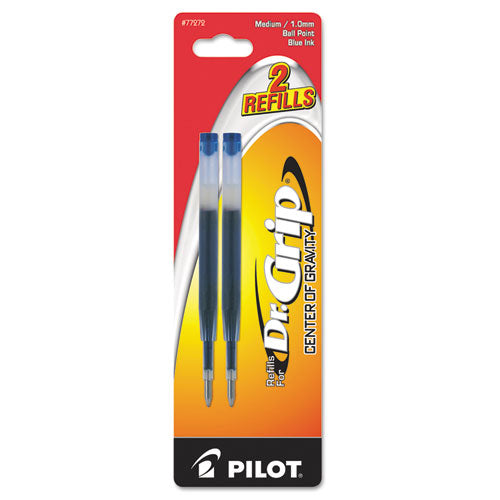 Refill for Pilot Dr. Grip Center of Gravity Ballpoint Pens, Medium Conical Tip, Blue Ink-(PIL77272)