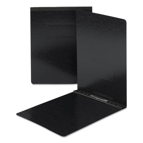 Prong Fastener Premium Pressboard Report Cover, Two-Piece Prong Fastener, 2" Capacity, 8.5 x 11, Black/Black-(SMD81125)