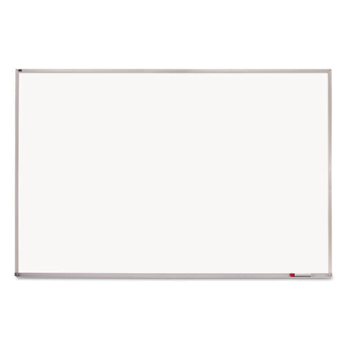 Melamine Whiteboard, 72 x 48, White Surface, Silver Aluminum Frame-(QRTEMA406)