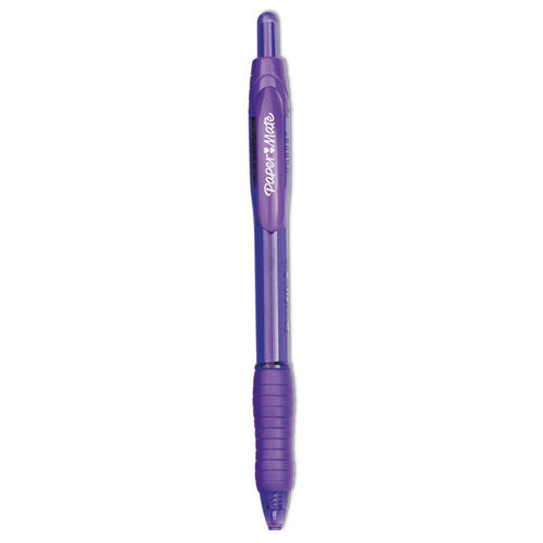 Profile Ballpoint Pen, Retractable, Bold 1.4 mm, Purple Ink, Purple Barrel, Dozen-(PAP35830)