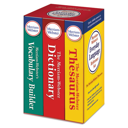 Everyday Language Reference Set, Dictionary, Thesaurus, Vocabulary Builder-(MER3328)