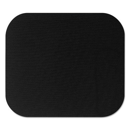 Polyester Mouse Pad, 9 x 8, Black-(FEL58024)