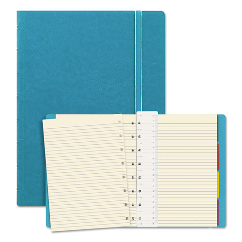 Notebook, 1-Subject, Medium/College Rule, Aqua Cover, (112) 8.25 x 5.81 Sheets-(REDB115012U)