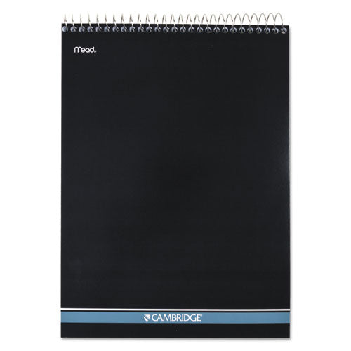 Stiff-Back Wire Bound Notepad, Medium/College Rule, Navy Cover, 70 White 8.5 x 11.5 Sheets-(MEA59882)