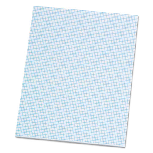 Quadrille Pads, Quadrille Rule (8 sq/in), 50 White (Heavyweight 20 lb Bond) 8.5 x 11 Sheets-(TOP22005)