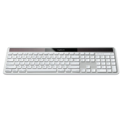 Wireless Solar Keyboard for Mac, Full Size, Silver-(LOG920003472)