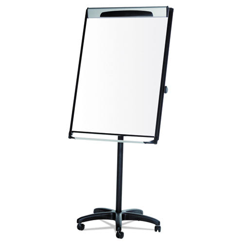 Platinum Mobile Easel, 29 x 41, White Surface, Black Plastic Frame-(BVCEA48066720)