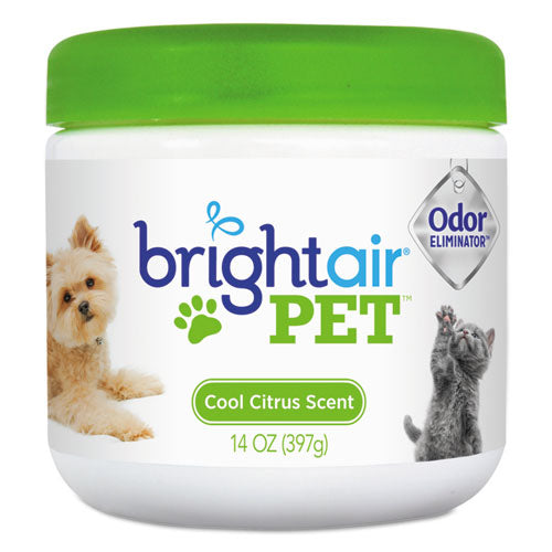 Pet Odor Eliminator, Cool Citrus, 14 oz Jar, 6/Carton-(BRI900258)
