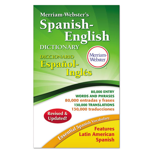 Merriam-Websters Spanish-English Dictionary, 928 Pages-(MER824)