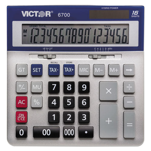 6700 Large Desktop Calculator, 16-Digit LCD-(VCT6700)