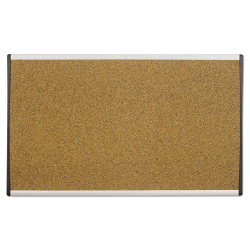 ARC Frame Cubicle Cork Board, 24 x 14, Natural Surface, Silver Aluminum Frame-(QRTARCB2414)