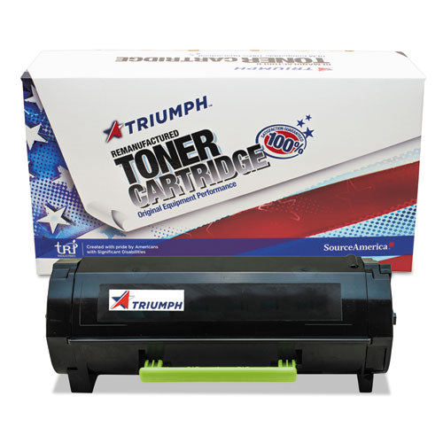 Remanufactured 60F1H00 Extra High-Yield Toner, 10,000 Page-Yield, Black-(SKLMSMX410)