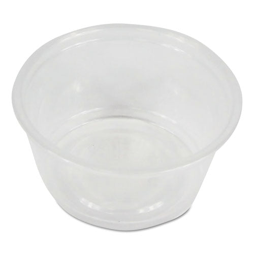 Souffle/Portion Cups, 2 oz, Polypropylene, Clear, 20 Cups/Sleeve, 125 Sleeves/Carton-(BWKPRTN2TS)