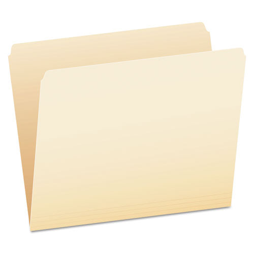 Manila File Folders, Straight Tabs, Letter Size, 0.75" Expansion, Manila, 100/Box-(PFX752)