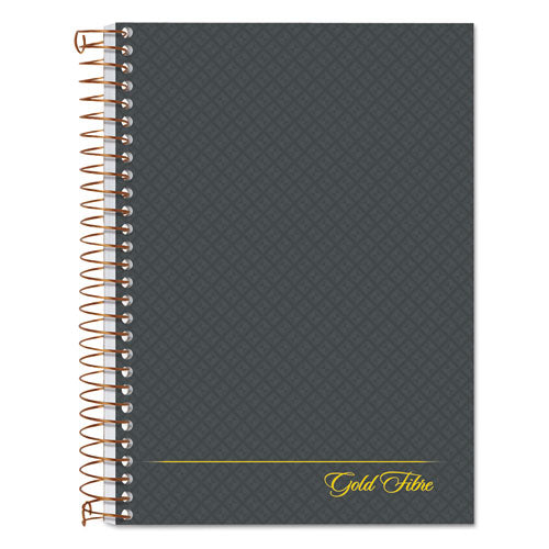 Gold Fibre Personal Notebooks, 1-Subject, Medium/College Rule, Designer Gray Cover, (100) 7 x 5 Sheets-(TOP20803)