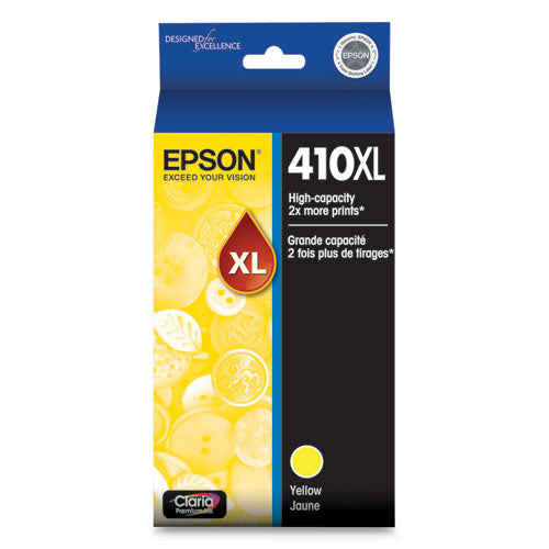 T410XL420-S (410XL) Claria High-Yield Ink, 650 Page-Yield, Yellow-(EPST410XL420S)