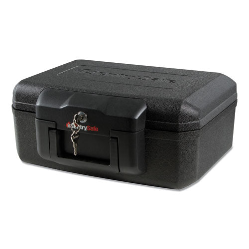 1200 Series Fire Chest, 0.18 cu ft, 14.3w x 11.2d x 6.1h, Black-(SEN1200)