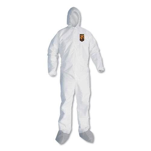 A45 Liquid and Particle Protection Surface Prep/Paint Coveralls, Large, White, 25/Carton-(KCC48973)