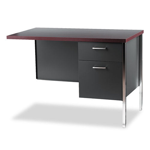 34000 Series "L" Workstation Return, Right, 42w x 24d x 29.5h, Mahogany/Charcoal-(HON34834RNS)