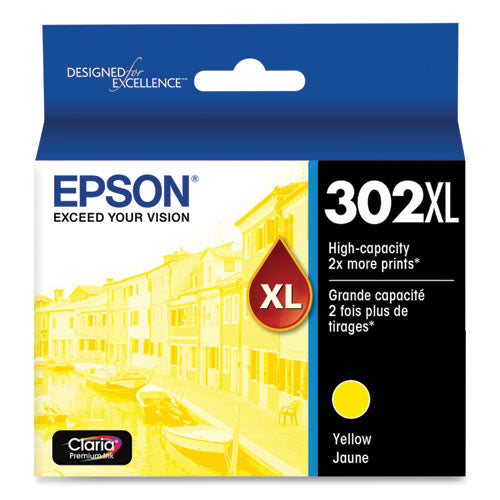 T302XL420-S (T302XL) Claria High-Yield Ink, Yellow-(EPST302XL420S)