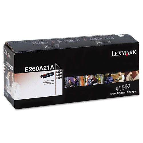 E260A21A Toner, 3,500 Page-Yield, Black-(LEXE260A21A)