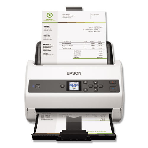 DS-870 Color Workgroup Document Scanner, 600 dpi Optical Resolution, 100-Sheet Duplex Auto Document Feeder-(EPSB11B250201)