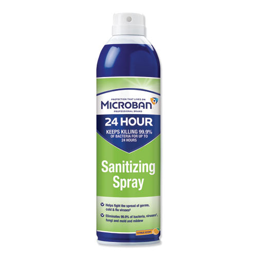 24-Hour Disinfectant Sanitizing Spray, Citrus, 15 oz Aerosol Spray-(PGC30130EA)