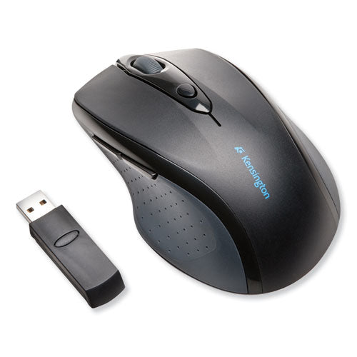 Pro Fit Full-Size Wireless Mouse, 2.4 GHz Frequency/30 ft Wireless Range, Right Hand Use, Black-(KMW72370)