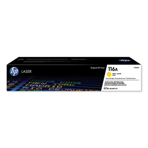 HP 116A, (W2062A) Yellow Original Laser Toner Cartridge-(HEWW2062A)