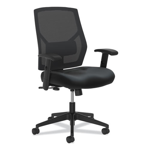 Crio High-Back Task Chair, Supports Up to 250 lb, 18" to 22" Seat Height, Black-(BSXVL581SB11T)