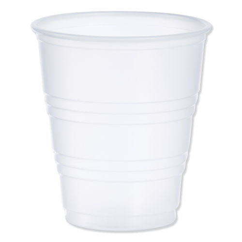 High-Impact Polystyrene Cold Cups, 5 oz, Translucent, 100 Cups/Sleeve, 25 Sleeves/Carton-(DCCY5CT)