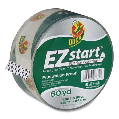 EZ Start Premium Packaging Tape, 3" Core, 1.88" x 60 yds, Clear-(DUCCS60C)