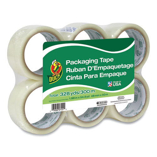 Commercial Grade Packaging Tape, 3" Core, 1.88" x 55 yds, Clear, 6/Pack-(DUC240053)