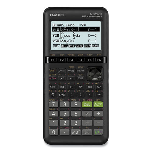 FX-9750GIII 3rd Edition Graphing Calculator, 21-Digit LCD, Black-(CSOFX9750GIII)