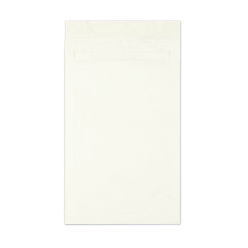 Heavyweight 18lb Tyvek Open End Expansion Mailers, #15 1/2, Cheese Blade Flap, Redi-Strip Closure, 12 x 16, White, 100/Carton-(QUAR4290)