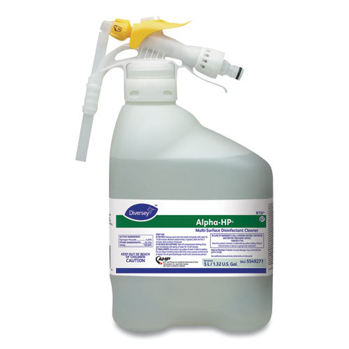 Alpha-HP Concentrated Multi-Surface Cleaner, Citrus Scent, 5,000 mL RTD Spray Bottle-(DVO5549271)