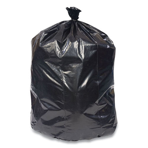 Reprocessed Resin Can Liners, 45 gal, 1.3 mil, 40" x 46", Black, 100/Carton-(CWZ420460)