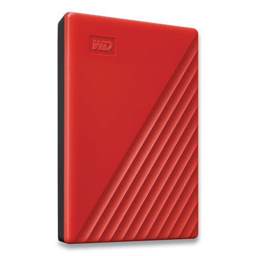 MY PASSPORT External Hard Drive, 2 TB, USB 3.2, Red-(WDCBYVG0020BRD)
