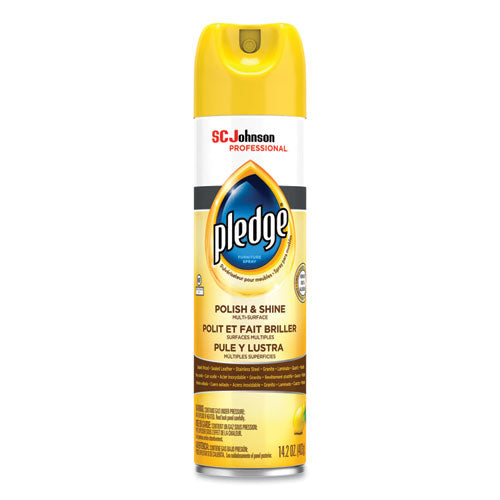 Furniture Polish, Lemon, 14.2 oz Aerosol Spray-(SJN301168EA)