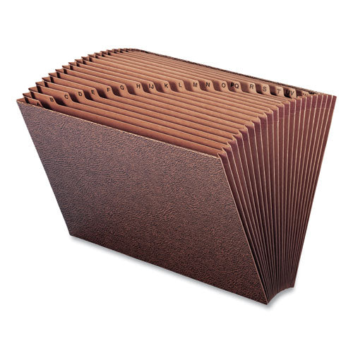 TUFF Expanding Open-Top Stadium File, 21 Sections, 1/21-Cut Tabs, Legal Size, Redrope-(SMD70430)